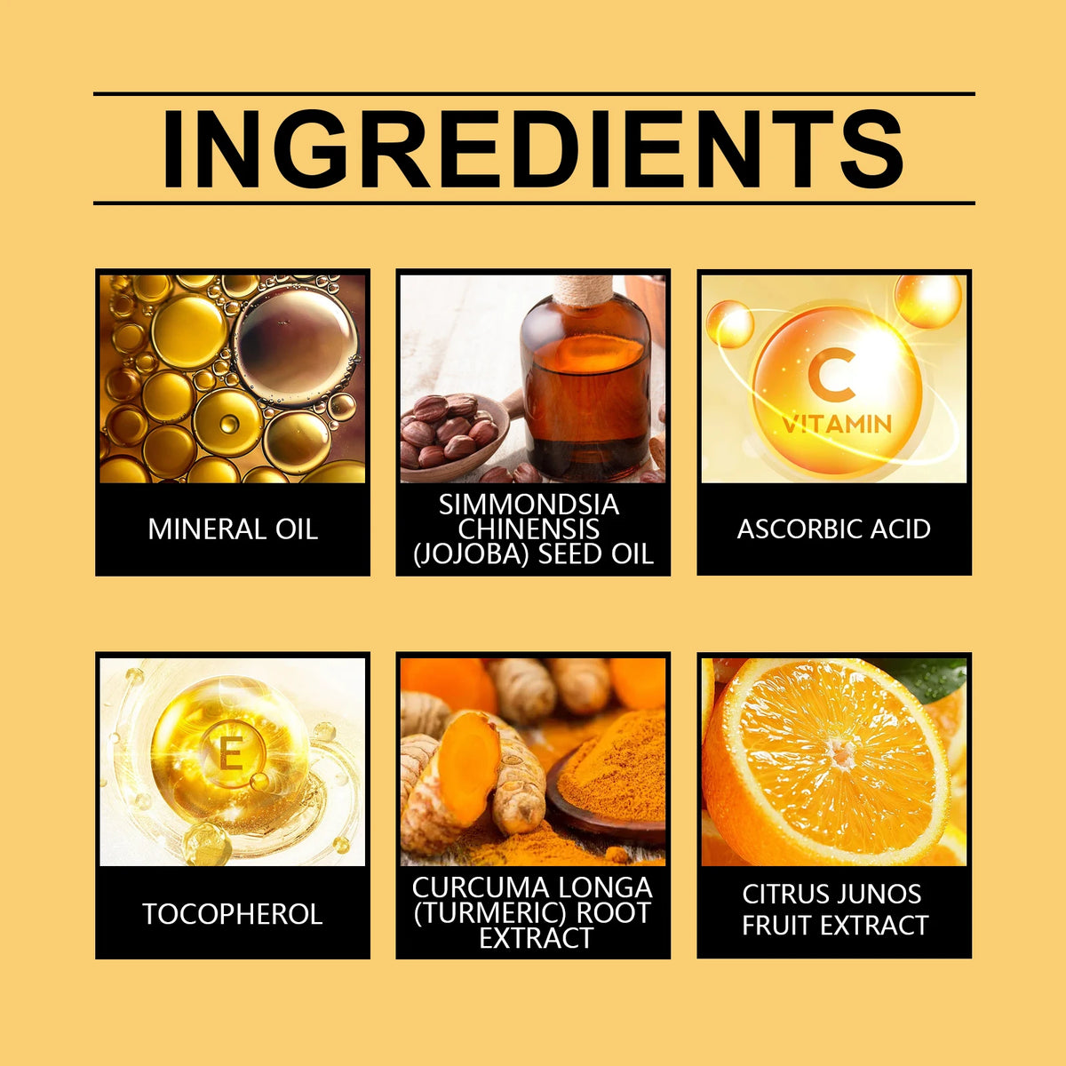 30ml Vitamin C Brightening Serum with Turmeric Extract Niacinamide Face Moisturizer Hydrating Glow Booster for Even Skin Tone