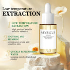 Centella Asiatica Brightening Serum: Calms Irritation, Reduces Breakouts, Balances Sebum & Diminishes Dark Marks for Clear Skin.