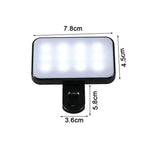 Mini Clip-On Selfie Fill Light – 3 Brightness Modes