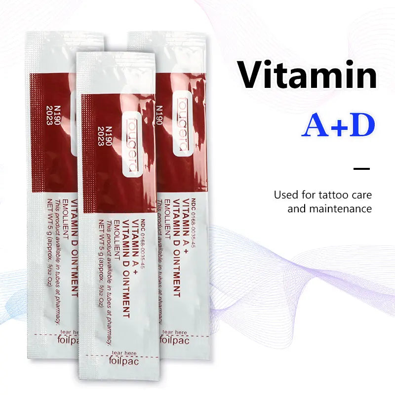 10/30/50PCS Permanent Makeup Vitamin AD Ointment Anti Scar Tattoo Aftercare Cream For Tattoo Body Art Recovery Tattoo Supplies