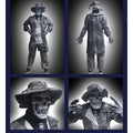 Kids & Adults Zombie Cosplay Costume, Scary Horror Bloody Skeleton  Outfit with Mask Gloves, Halloween Carnival Fancy Dress