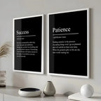 Discipline Motivational Terms Poster Modern and Elegant Wall Stickers for Home Decor Living Room Dormitory Wall Art