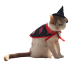 Halloween Pet Costume for Cats Breathable Soft Cute Pet Clothes Cloak Shape Pumpkin Pattern Harness Costume Cat Dog Cosplay Tool
