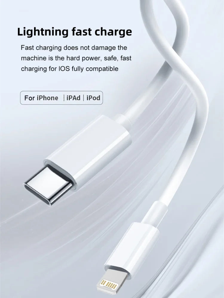 PD 20W Fast Charger Cable For iphone 14 13 12 11 Pro Max X XS XR 8 7 6 6S Cell Phone Charger Charging Cable Accessories Line