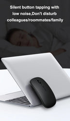 Wireless Mouse Dual Modes Bluetooth-compatibl 2.4G Portable Office Mouse for Laptop Notebook PC MacBook Battery Gaming Mouse