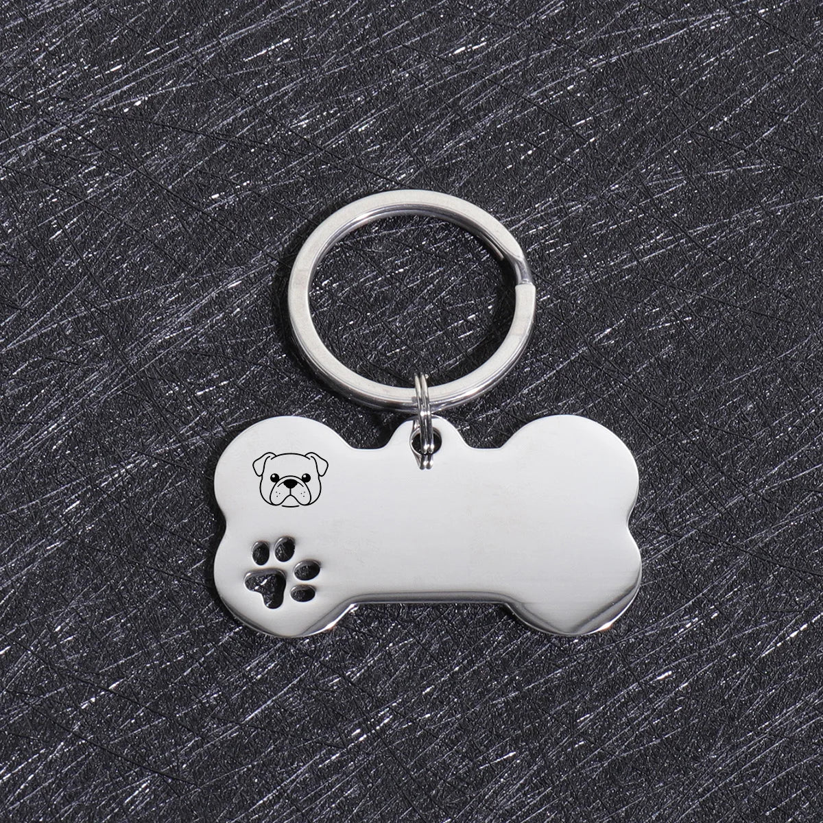 Custom Name Dog Tags Personalized Text Dog ID Tag Bone Shaped Stainless Steel Laser Engraving Anti-lost Customized Pets ID Tag