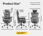 Ergonomic Office Chair High Back Lumbar Support Adjustable Mesh Seat Reclining Headrest Swivel Gaming Computer Desk Chair