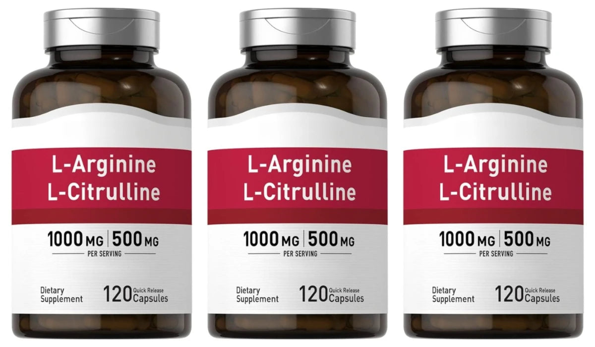 Amino Acid Supplement Capsules 120 Count Provide Energy & Healthy Living Support with 1000mg L-Arginine and 500mg L-Citrulline