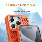 Cooling Heat Dissipation Phone Case For iPhone 17 18 16 15 14 13 12 11 Pro Max Breathable Hard Back Magnetic Cover For Magsafe