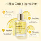 KOEC Deep Vitamin C Glow Capsule Serum, Radiance-Boosting Vitamin C Serum For Face With Niacinamide & Glutathione, For Vibrant, Even-Toned Complexion & Healthy-Looking Glow, 1.01fl.oz