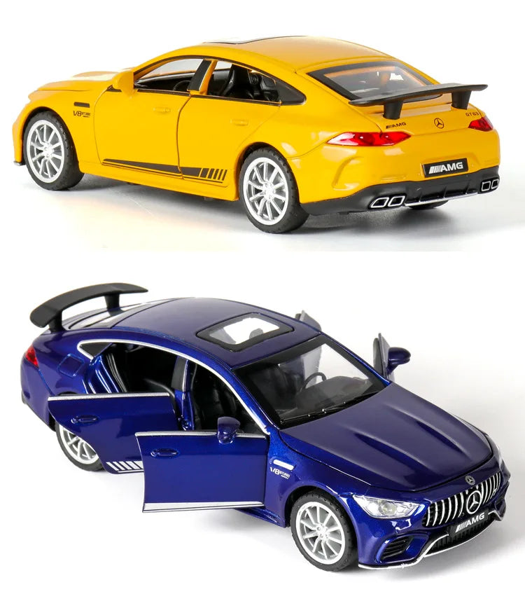1:32 Mercedes Benz AMG GT63  Sports Car Alloy Diecast Car Model Sound Light Pull Back Toys Ornaments Gift For Children Collect