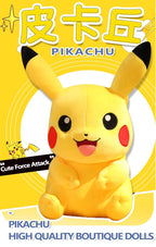 Large Original Pokemon Pikachu Stuffed Plush Toys Plushie Soft Animal Kawaii Anime Doll Throw Pillow Birthday Gift For Kids Baby