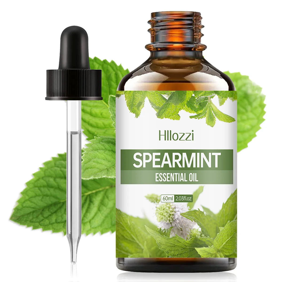 SPEARMINT ESSENTIAL OIL a high-quality moisturizing nourishing massage oil with a refreshing scent, suitable for all skin types