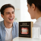 Temporary Teeth Veneers Real Looking Decorative Snap On Teeth Covers Temporary Beauty Teeth Accessory for Daily Makeup Party Photo Use