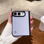 For iPhone Duo iPhone18 Fold Skin Feel Luxury Case With Hinge Protector Lens Protection Shockproof Anti Drop Back Cover Funda