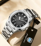PAAZOMU Top Luxury Brand Man Watch Sports Waterproof Luminous Date Men Wristwatch Square Dial Quartz Men's Watches High Quality