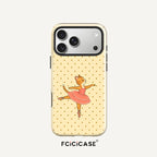 Fcicicase Polka Dot Pattern Case For Iphone 18 17 16 Pro Max 15 14 13 12 Plus 11 For Magsafe Wireless Charge PC +TPU Covers Capa