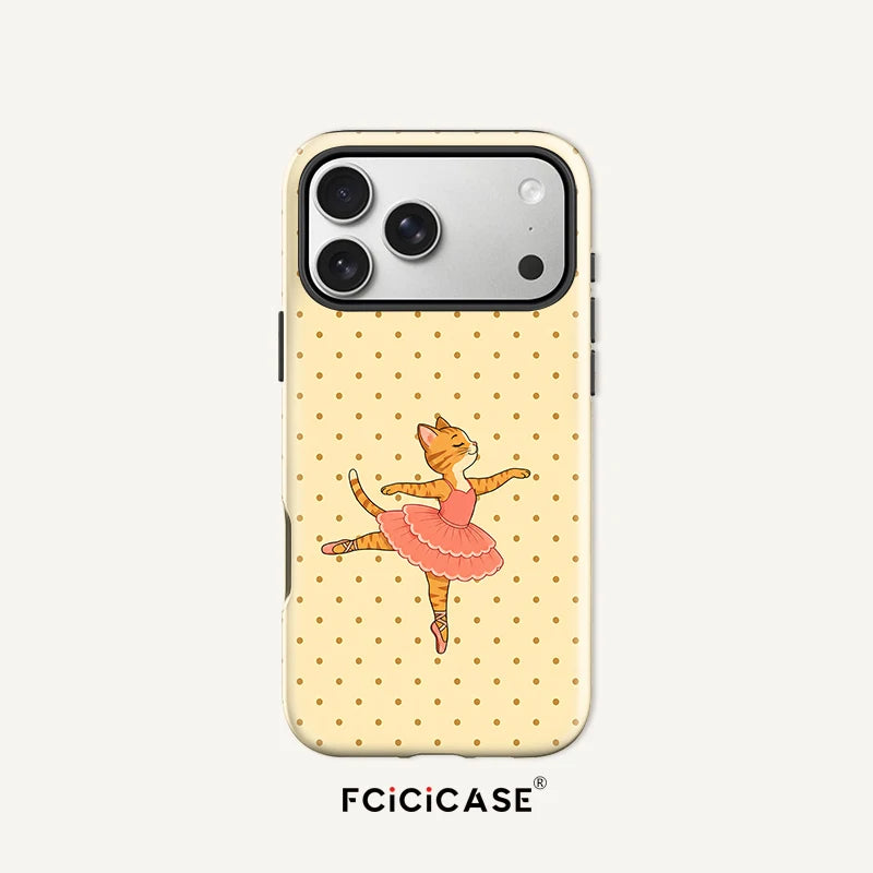 Fcicicase Polka Dot Pattern Case For Iphone 18 17 16 Pro Max 15 14 13 12 Plus 11 For Magsafe Wireless Charge PC +TPU Covers Capa