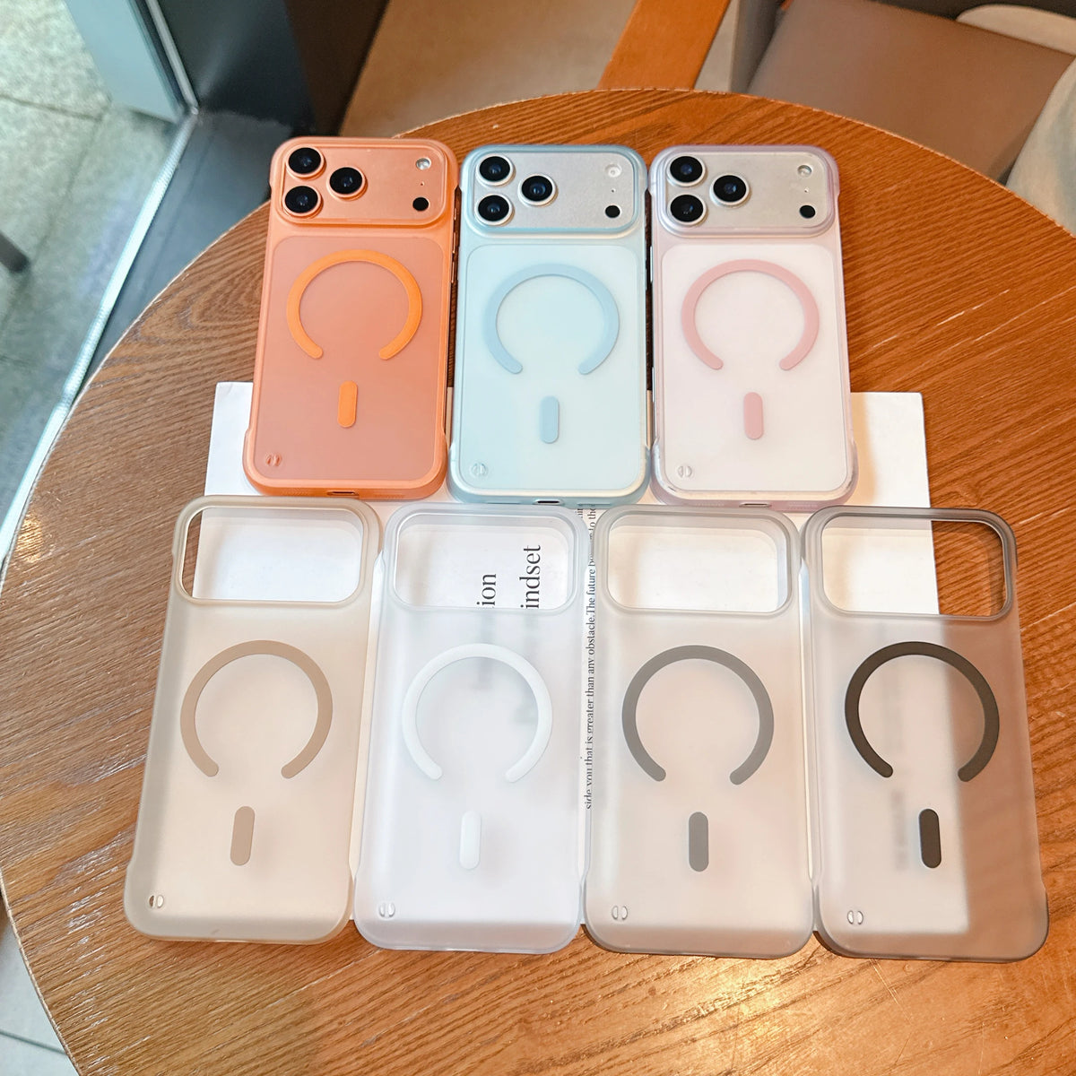 Ultra Thin Frameless Phone Case For iPhone 18 17 Pro Max Air 14 15 Plus 13 12 16 Pro For Magsefa Magnetic Matte Protection Cover