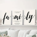 3 Pieces Modern Abstract Lion Family Inspirational Quotes Wall Art Canvas Prints for Living Room Cuadros Decor Unframed