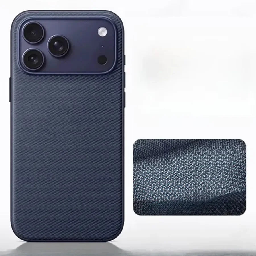 Original Technology Woven Magnetic Case For iPhone 18 17 16 15 14 13 Pro Max Fundas For Magsafe Wireless Charger Official Cover