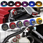 10 PCS M6 Automotive Hexagonal Fasteners, Mudguard Washers, Bumper Engine, Concave Screws, JDM Aluminum Mudguard Washers