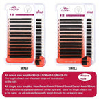 FADVAN 5D-W Shaped 0.07 D Curl Eyelash Extensions Natural Faux Mink Lash Soft Light Professional Premade Volume Fan Eyelashes