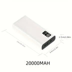 BYGP Portable Charger, 22.5W 10000/20000Mah USB C Input And Output Power Bank for Fast Charging, PD 3.0 + QC 4.0 LED Display Mobile Battery Pack Compatible with Iphone 15/14/13/12 Pro, for Samsung S21, Google/Ipad Tablets, Et