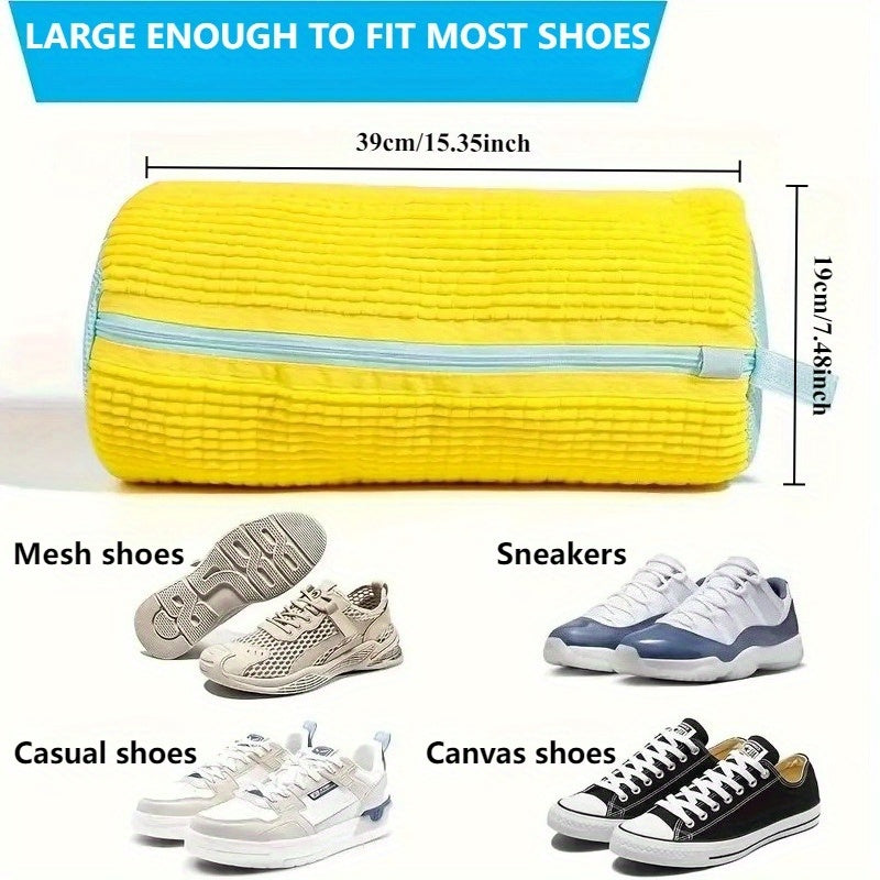 Robuster Waschmaschinensack für Schuhe aller Art – Mit Reißverschluss und weichem, schützendem Innenfutter, perfekt für Turnschuhe und Alltagsschuhe, Wäschesack, ideal für Muttertag, Wäschenetze