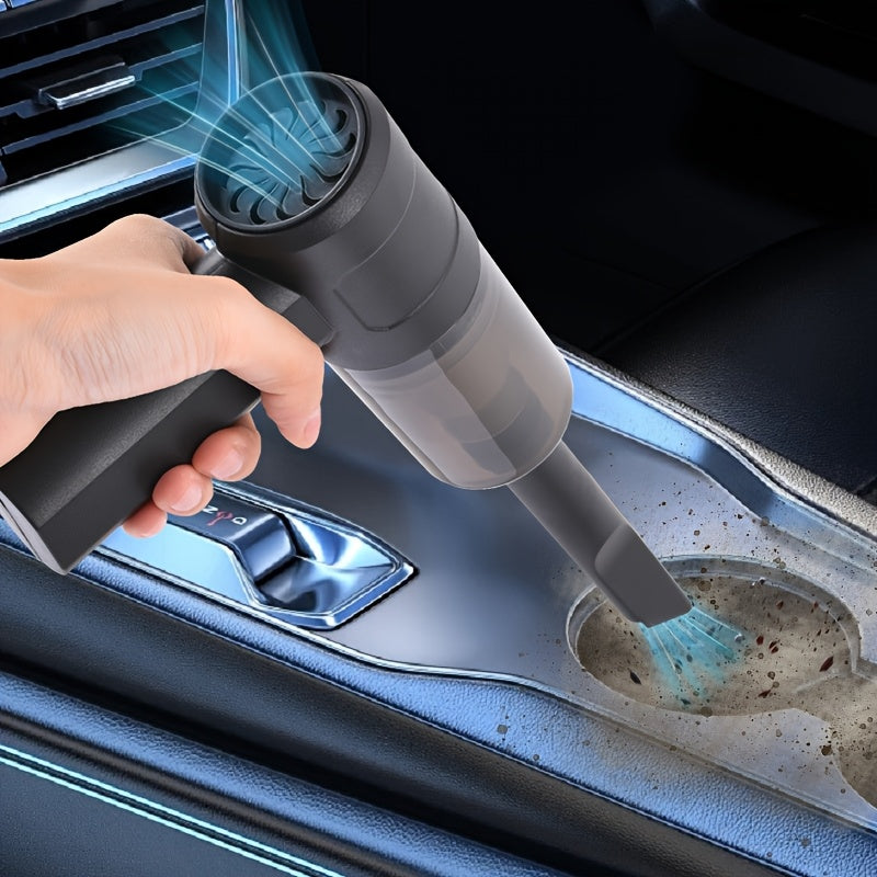 High-Power Cordless Vacuum Cleaner with Dual-Mode Suction And Blowing, Suitable for Both Car And Home Use, USB Rechargeable, Handheld, Long-Lasting Battery Life, Durable Structure, Ergonomic Design, Ideal for Cleaning Pet Hai